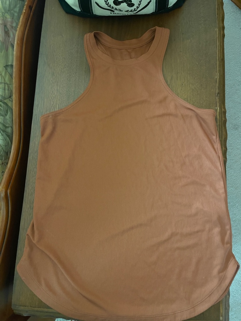 Nike Rust Ribbed Racerback Tank Top - Women